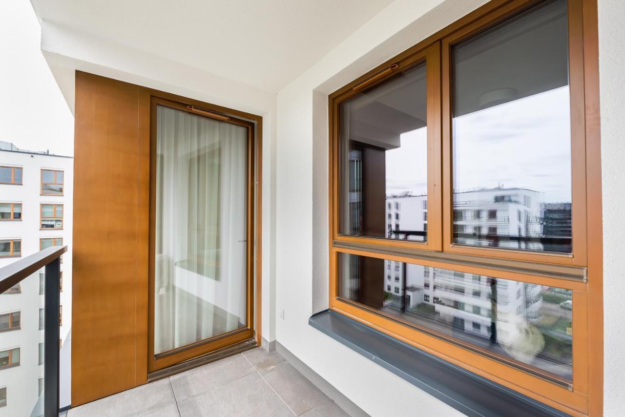 Postepu Comfort Apartment Warschau Exterior foto