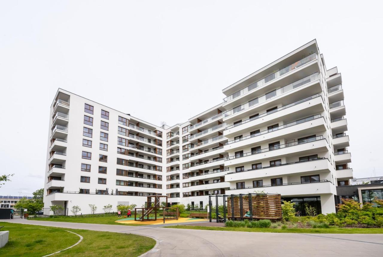 Postepu Comfort Apartment Warschau Exterior foto